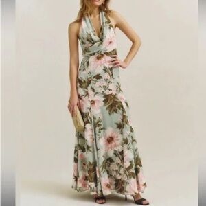 Reformation Ezria Floral Halter Maxi Dress Women’s 4